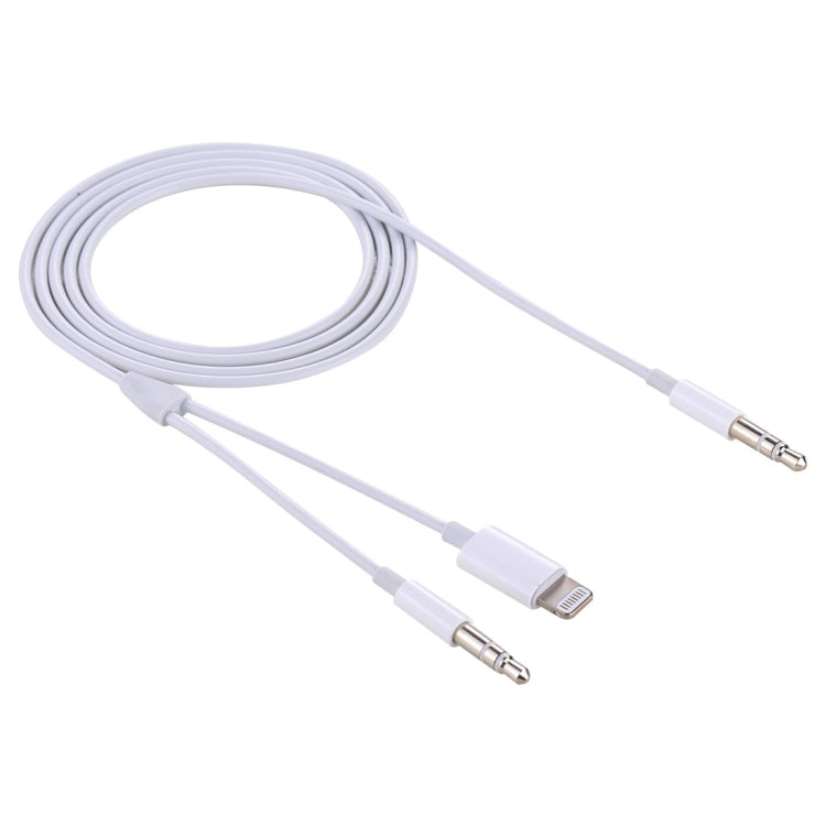 MH030 1米2合1 8針公頭及3.5毫米公頭轉3.5毫米公頭AUX音頻線，適用iPhone、iPad、三星、華為、小米、HTC，MH030