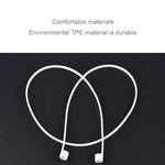 無線藍牙耳機防丟繩矽膠中性耳機防丟線，適用 Apple AirPods 1/2，線長：60cm