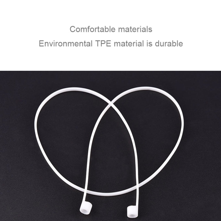 無線藍牙耳機防丟繩矽膠中性耳機防丟線，適用 Apple AirPods 1/2，線長：60cm