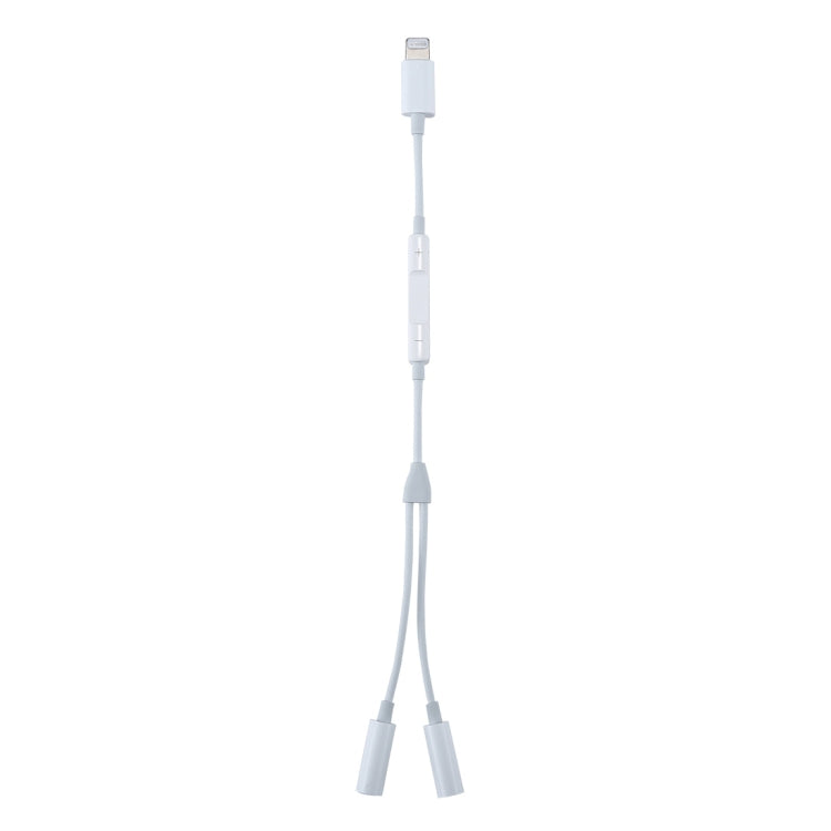 MH026 8 Pin 公頭轉雙 3.5mm 母頭耳機插孔線控音頻轉接器
