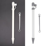 3 合 1 矽膠保護套+觸控筆帽+筆尖筆盒，適用於 Apple Pencil，灰色、白色
