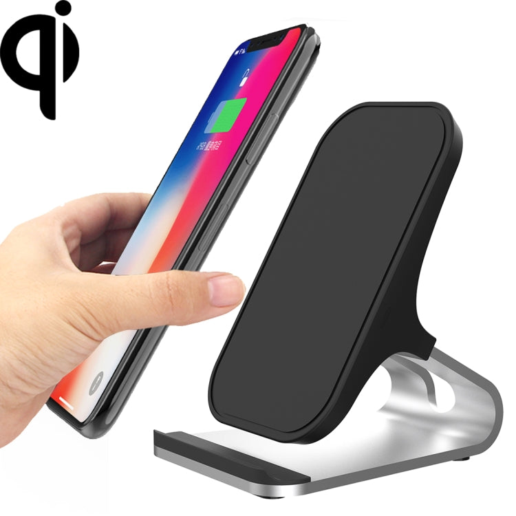 HAMTOD M5 15W 智能雙線圈設計 Qi 標準支架無線充電器，帶指示燈，支援快充，M5 黑色，M5 銀色