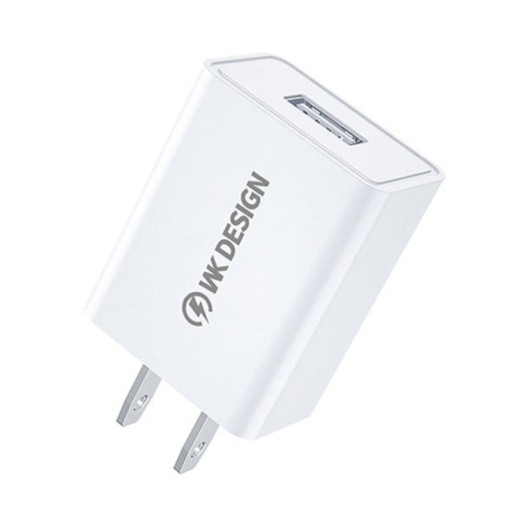 WK WP-U118 10W 單 USB 埠旅行充電器電源適配器，美規插頭，WP-U118 美規插頭