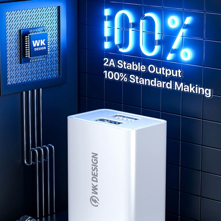 WK WP-U118 10W 單 USB 埠旅行充電器電源適配器，美規插頭，WP-U118 美規插頭