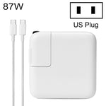 87W Type-C 電源適配器便攜充電器，附 1.8m Type-C 充電線，美國插頭，87W 美國插頭
