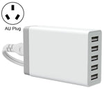 XBX09 40W 5V 8A 5埠USB快速充電器 旅行充電器，英國插頭（黑色），XBX09，8A