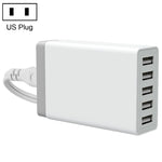 XBX09 40W 5V 8A 5埠USB快速充電器 旅行充電器，英國插頭（黑色），XBX09，8A