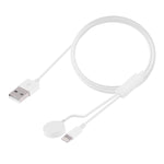 多功能8針磁吸充電線 適用iPhone / Apple Watch，長度：1米