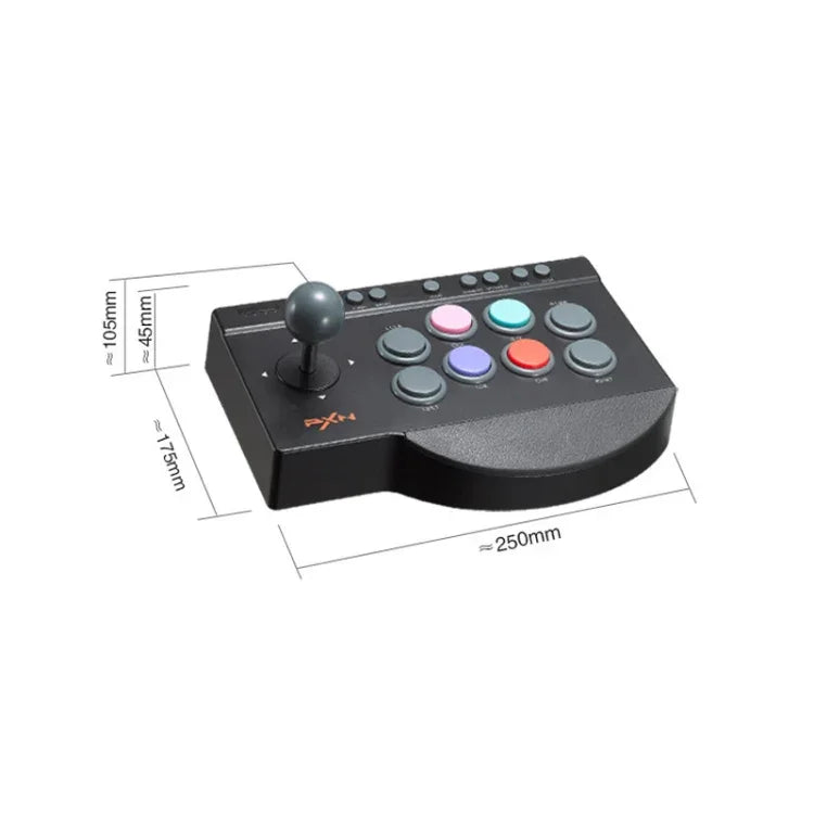 PXN PXN-0082角鬥士街機遊戲搖桿控制器，適用Nintendo Switch／PC／Android系統／PS3／PS4／XboxOne，PXN-0082