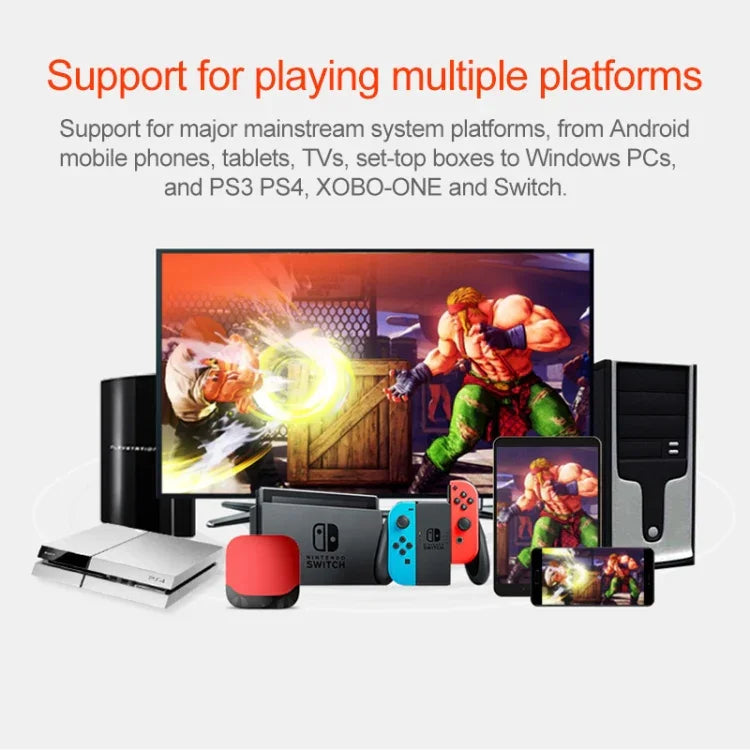 PXN PXN-0082角鬥士街機遊戲搖桿控制器，適用Nintendo Switch／PC／Android系統／PS3／PS4／XboxOne，PXN-0082