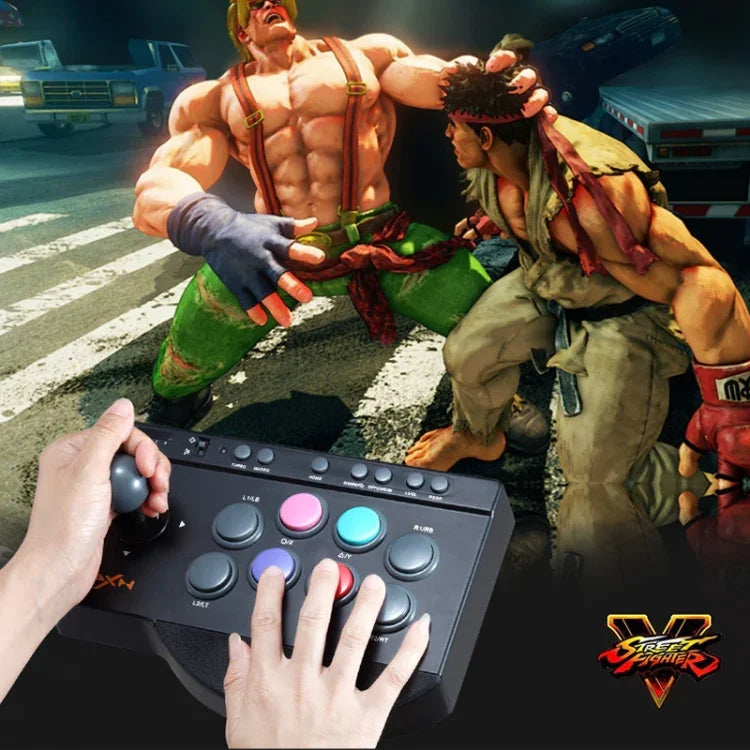 PXN PXN-0082角鬥士街機遊戲搖桿控制器，適用Nintendo Switch／PC／Android系統／PS3／PS4／XboxOne，PXN-0082