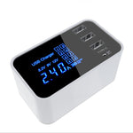 CDA30 20W 3 個 USB 埠 + USB-C / Type-C 埠多功能充電器，附 LED 顯示，美規插頭，美規插頭