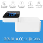 CDA33Q 40W QC 3.0 USB + 3 個 USB 埠 + USB-C / Type-C 埠多功能充電器，附 LED 顯示，英規插頭，英規插頭