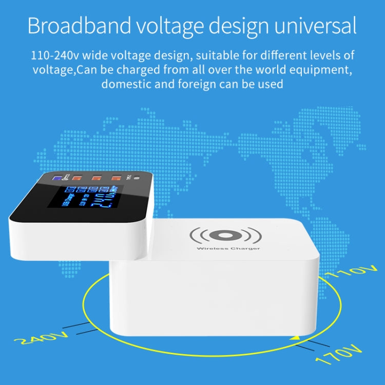 CDA33Q 40W QC 3.0 USB + 3 個 USB 埠 + USB-C / Type-C 埠多功能充電器，附 LED 顯示，英規插頭，英規插頭