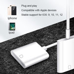 NK105 8 針轉 SD 卡相機讀卡器轉接器，兼容 IOS 9.1 及以上系統，NK105