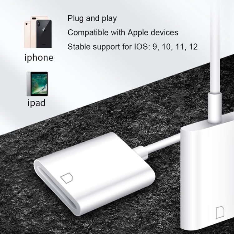 NK105 8 針轉 SD 卡相機讀卡器轉接器，兼容 IOS 9.1 及以上系統，NK105