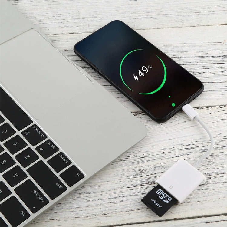 NK105 8 針轉 SD 卡相機讀卡器轉接器，兼容 IOS 9.1 及以上系統，NK105
