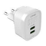 LDNIO A201 2.4A 雙 USB 充電頭旅行直充手機適配器充電器，附 Micro USB 數據線，Micro USB