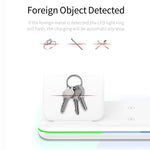 Z5A QI 直立磁吸無線充電器，適用手機、Apple Watch、AirPods / Samsung Galaxy Buds / Huawei Free Buds，帶觸控環燈，Z5A