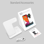 Z5A QI 直立磁吸無線充電器，適用手機、Apple Watch、AirPods / Samsung Galaxy Buds / Huawei Free Buds，帶觸控環燈，Z5A