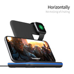 Z5A QI 直立磁吸無線充電器，適用手機、Apple Watch、AirPods / Samsung Galaxy Buds / Huawei Free Buds，帶觸控環燈，Z5A