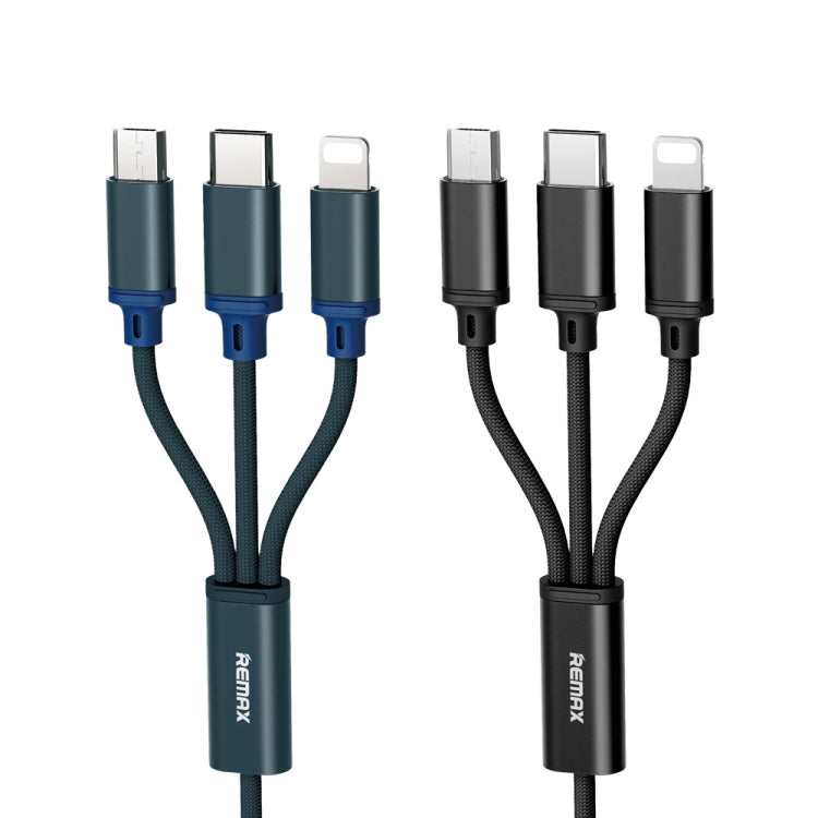 REMAX RC-131TH 1米 2.8A 3合1 USB 轉 8 針 & USB-C / Type-C & Micro USB 充電線