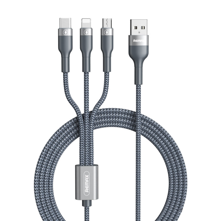 REMAX RC-070TH 1.2米 2A 3合1 USB 轉 8 針 & USB-C / Type-C & Micro USB 充電線