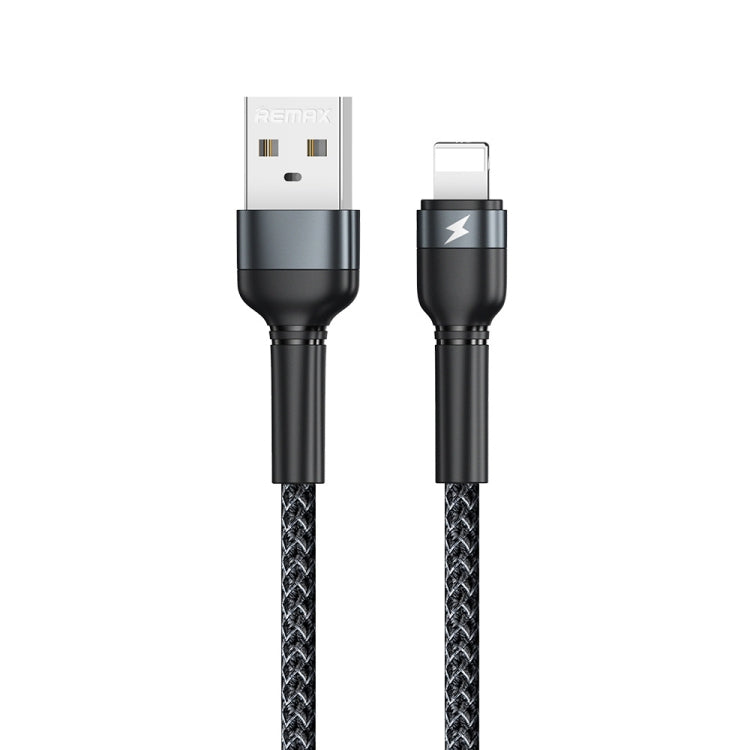 REMAX RC-124i 1米 2.4A USB 轉 8 針鋁合金編織快速充電數據線，適用 iPhone、iPad，8 針