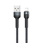 REMAX RC-124i 1米 2.4A USB 轉 8 針鋁合金編織快速充電數據線，適用 iPhone、iPad，8 針