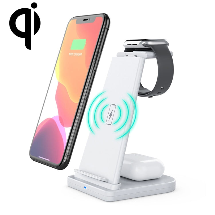 HQ-UD21 3 合 1 折疊手機手錶多功能充電支架，無線充電器，適用 iPhone、Apple Watch 與 AirPods，HQ-UD21