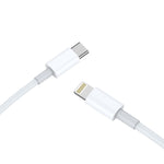 AWEI CL-68 3A Type-C / USB-C轉8針PD快充數據線，長度：1米