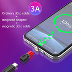 4 合 1 3A 8 針 & USB-C / Type-C & Micro USB 鋅合金磁吸充電頭 + USB-C / Type-C 磁吸充電轉接器套裝，USB-C / Type-C