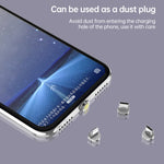 4 合 1 3A 8 針 & USB-C / Type-C & Micro USB 鋅合金磁吸充電頭 + USB-C / Type-C 磁吸充電轉接器套裝，USB-C / Type-C