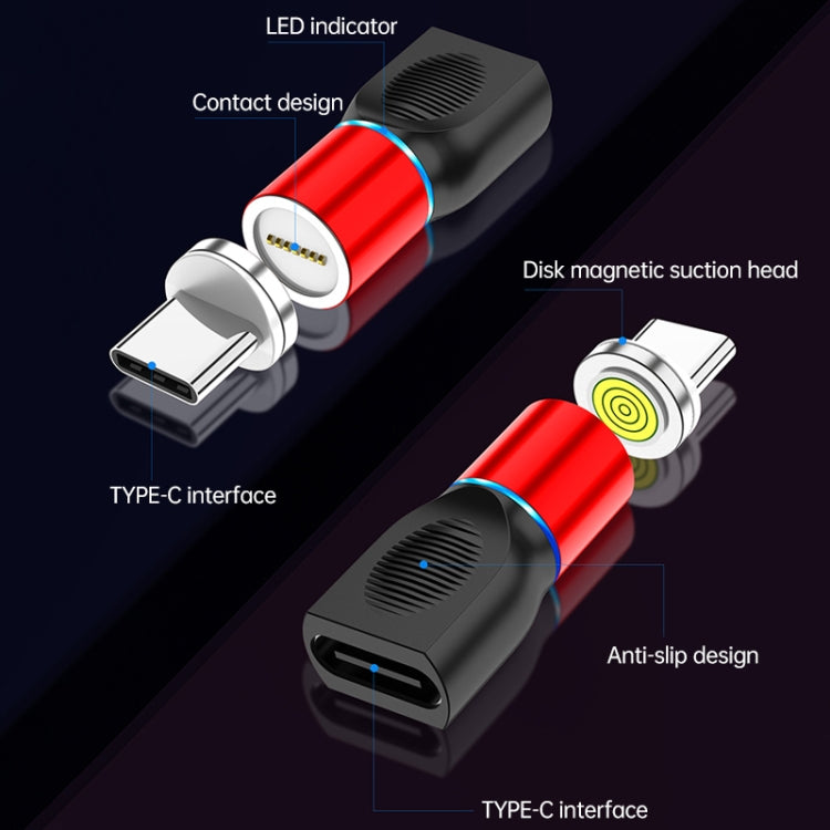 4 合 1 3A 8 針 & USB-C / Type-C & Micro USB 鋅合金磁吸充電頭 + USB-C / Type-C 磁吸充電轉接器套裝，USB-C / Type-C