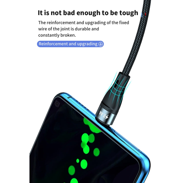 40W 5A USB 轉 Micro USB + USB-C / Type-C + 8 針快速充電數據線，線長：1.2米，1.2米
