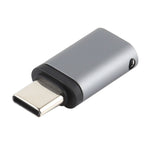 USB-C / Type-C 公頭轉 8 針母頭充電轉接器，支持數據傳輸，8 針母頭