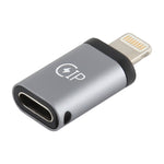 8 針公頭轉 USB-C / Type-C 母頭充電轉接器，支持數據傳輸，8 針公頭