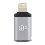 8 針公頭轉 USB-C / Type-C 母頭充電轉接器，支持數據傳輸，8 針公頭