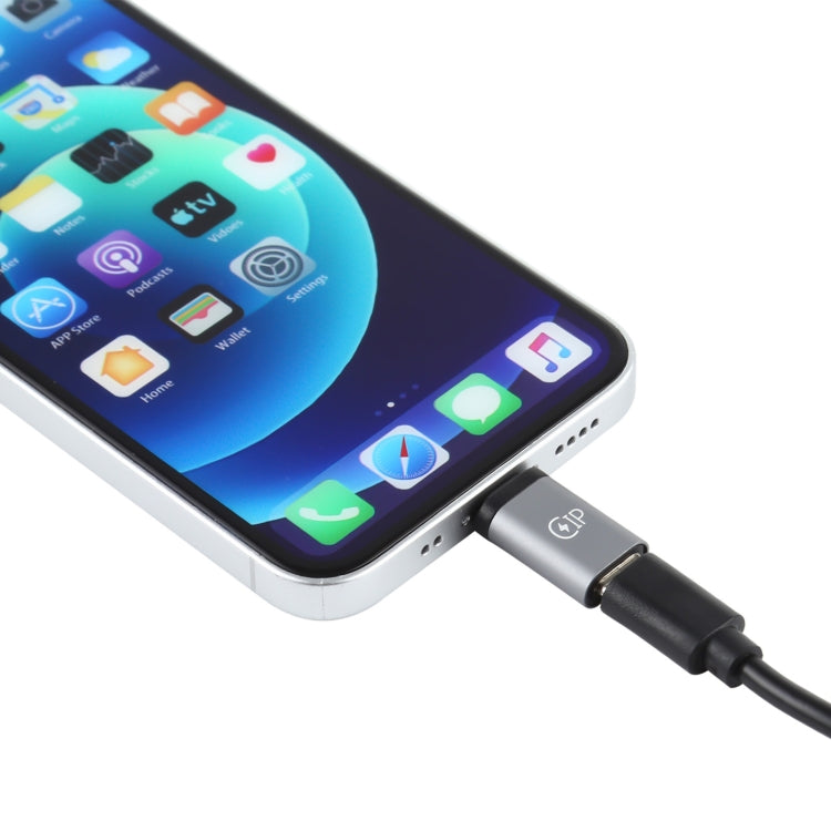 8 針公頭轉 USB-C / Type-C 母頭充電轉接器，支持數據傳輸，8 針公頭