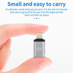8 針公頭轉 USB-C / Type-C 母頭充電轉接器，支持數據傳輸，8 針公頭