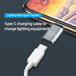 8 針公頭轉 USB-C / Type-C 母頭充電轉接器，支持數據傳輸，8 針公頭