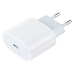 L-012 2 合 1 20W PD USB-C / Type-C 介面旅行充電器 + USB-C / Type-C 轉 8 Pin 數據線組，歐洲插頭