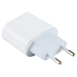 L-012 2 合 1 20W PD USB-C / Type-C 介面旅行充電器 + USB-C / Type-C 轉 8 Pin 數據線組，歐洲插頭