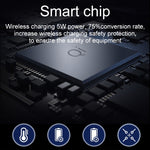 OJD-36 QI 標準 10W 照明無線充電器橡膠滑鼠墊，尺寸：26.2 x 19.8 x 0.65 公分