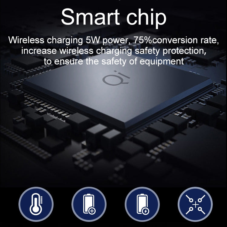 OJD-36 QI 標準 10W 照明無線充電器橡膠滑鼠墊，尺寸：26.2 x 19.8 x 0.65 公分