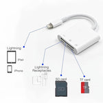 NK-101Y Pro 8 針轉 8 針 + SD + TF 埠 3合1相機讀卡器轉接器