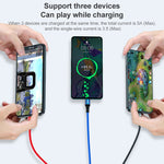 K061 1.2米5A 3合1 USB轉8針 + USB-C / Type-C + Micro USB圓形快速充電數據線