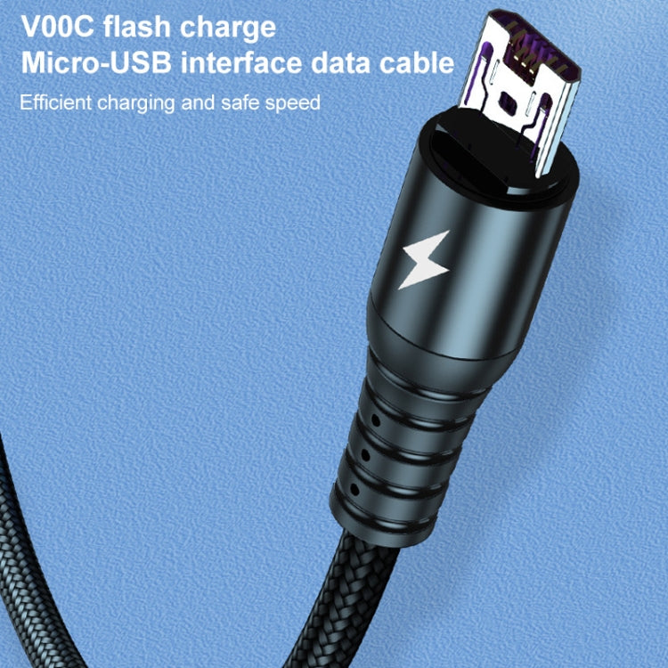 K061 1.2米5A 3合1 USB轉8針 + USB-C / Type-C + Micro USB圓形快速充電數據線