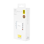 WK WP-U125 Youpin 系列 18W QC3.0 4 USB 埠快速旅行充電器，中國插頭 / 美國插頭，中國插頭 / 美國插頭