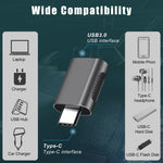2件裝SBT-158 USB-C / Type-C公轉USB 3.0母鋅合金轉接器，SBT-158黑色，SBT-158金色，SBT-158玫瑰金，SBT-158銀色